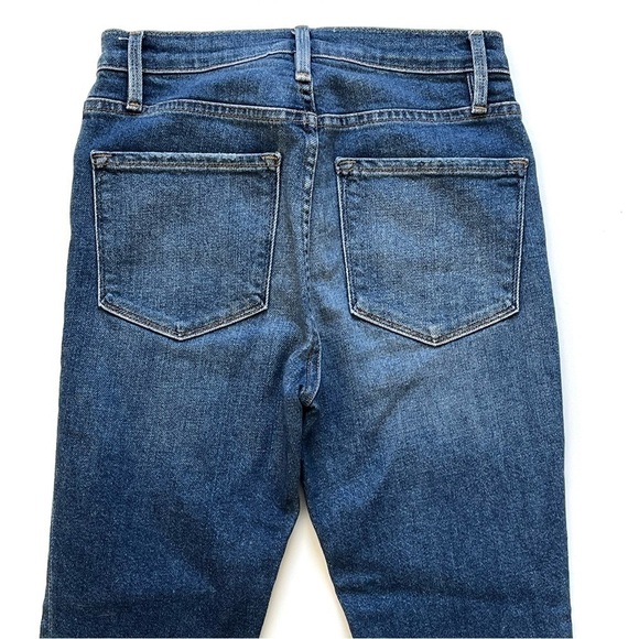 Frame Ali High Rise Skinny in Juniper Medium Wash Mid Rise Jeans Denim Size 25 - Picture 7 of 11